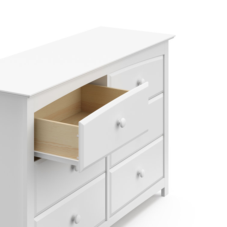 Kenton Classic White 6-Drawer Nursery Dresser with Safety Stops