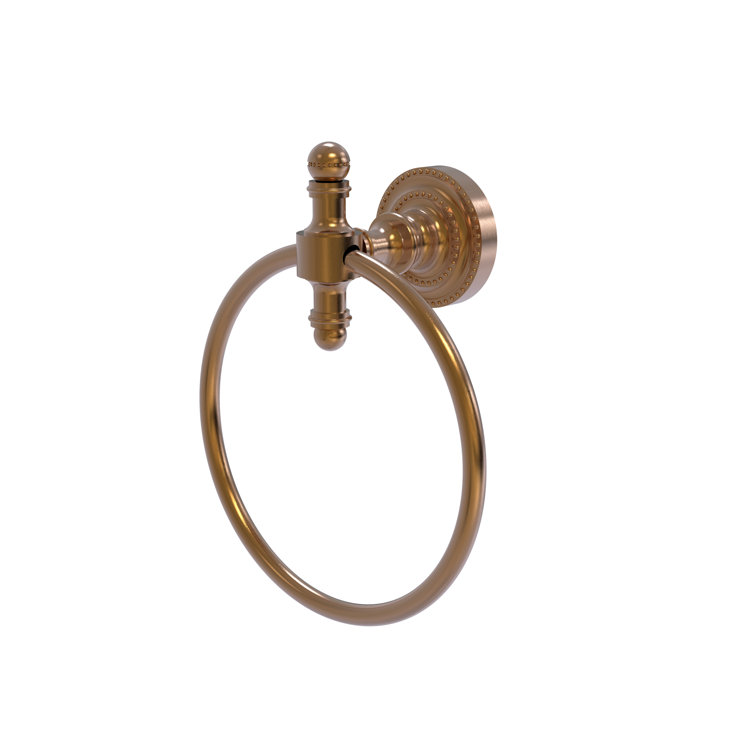 Brushed Bronze 6" Wall Mounted Towel Ring