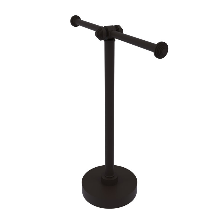 Oil Rubbed Bronze 2-Arm Countertop Towel Stand