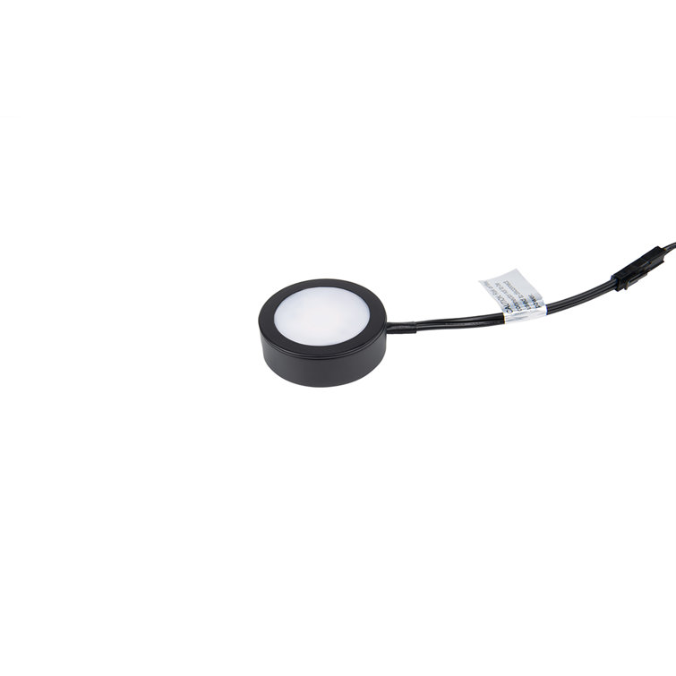 Black LED Puck Light with Acrylic Diffuser
