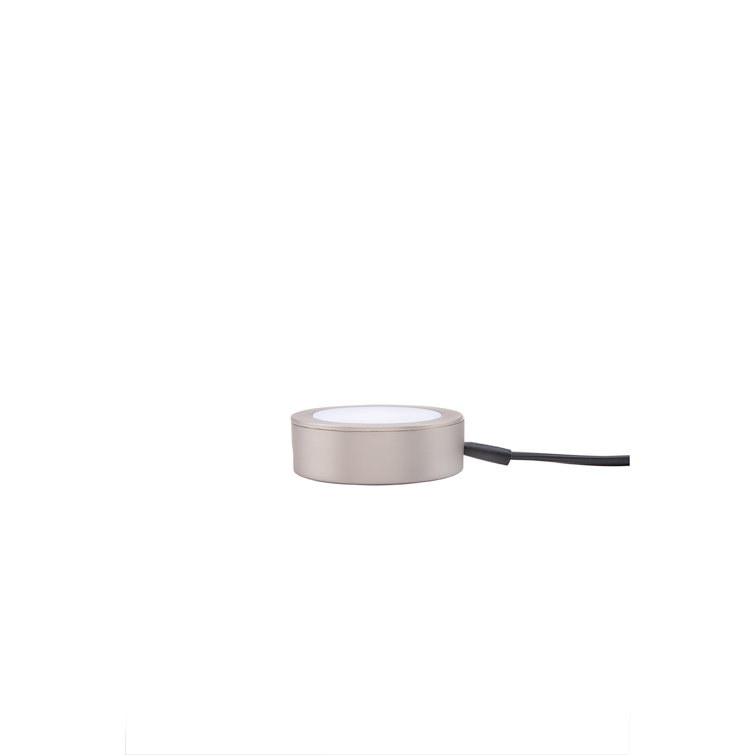 Brushed Nickel LED Under Cabinet Puck Light