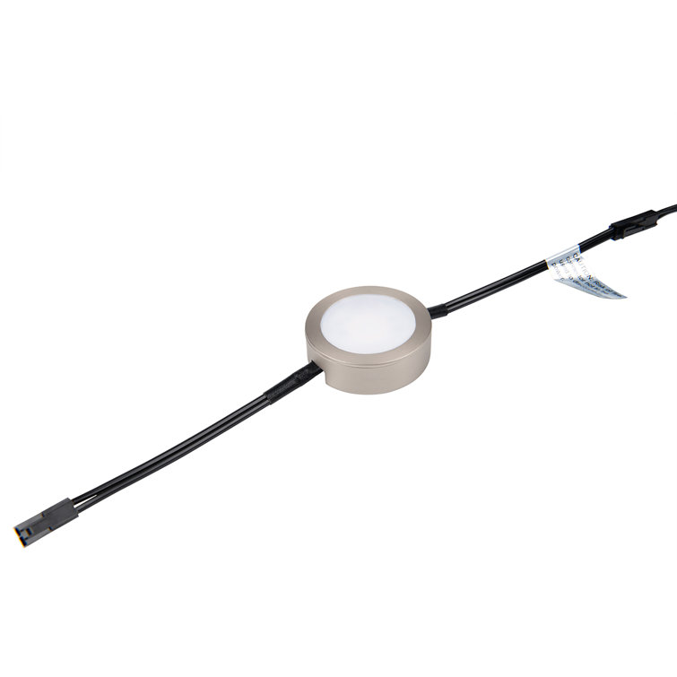 Brushed Nickel LED Under Cabinet Puck Light