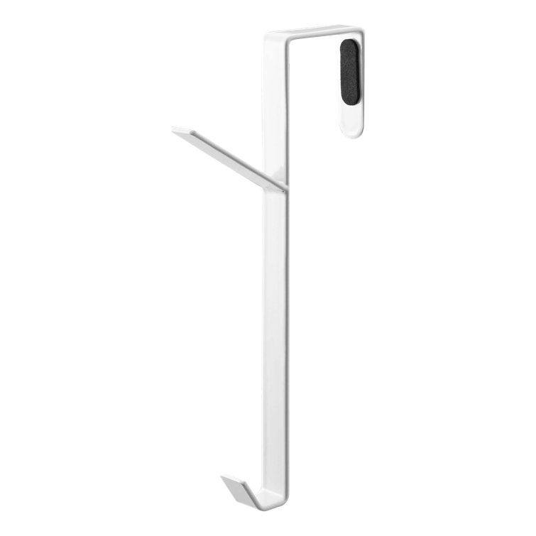 White Powder Coated Steel Over The Door Hook