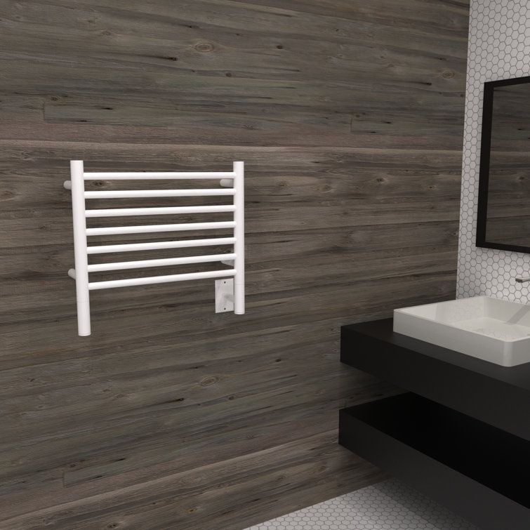 White Stainless Steel Wall Mounted Electric Towel Warmer