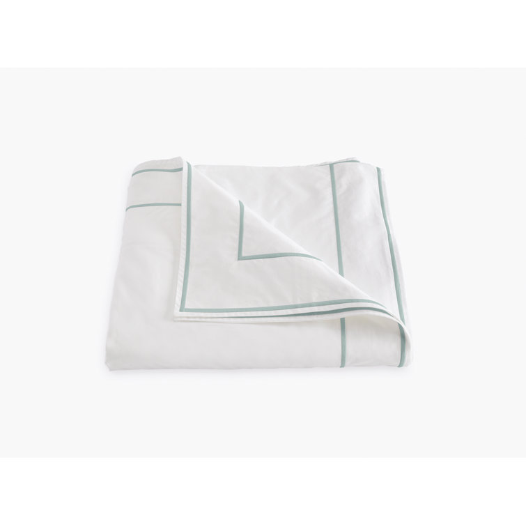 Sterling Full/Queen Cotton Duvet Cover with Satin Embroidery
