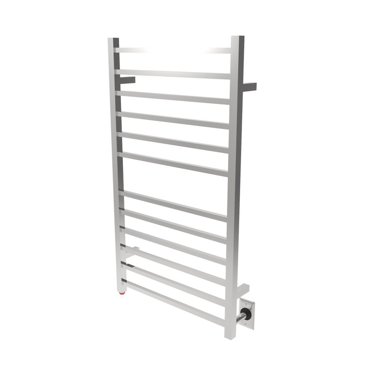 Polished Nickel Stainless Steel Wall Mounted Electric Towel Warmer