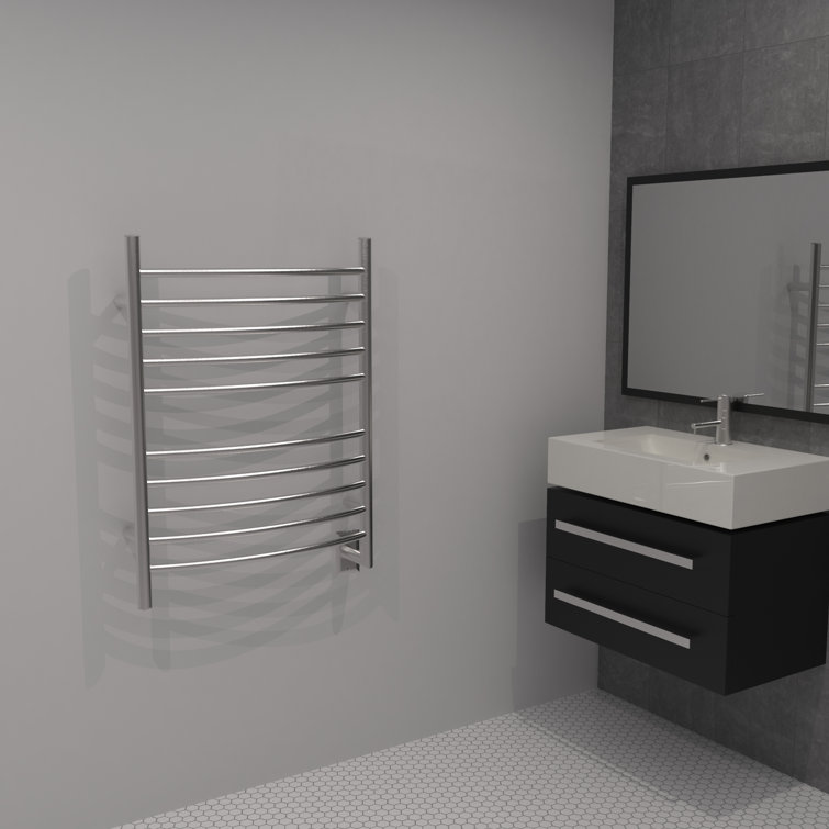 Polished Nickel Wall Mounted Stainless Steel Towel Warmer