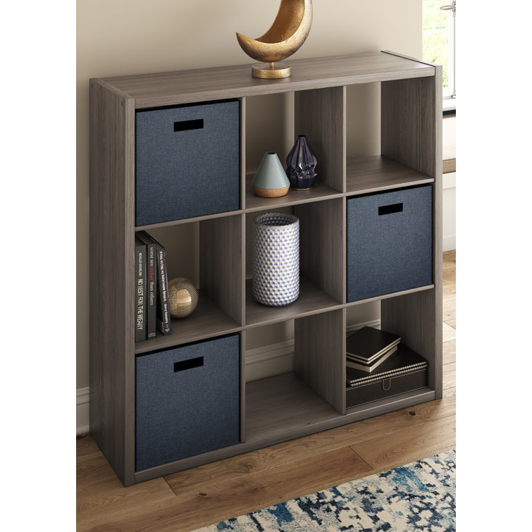 Graphite Gray Heavy Duty 9-Cube Storage Organizer for Kids and Toys