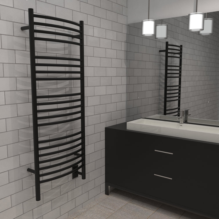 Matte Black Stainless Steel Wall Mounted Towel Warmer