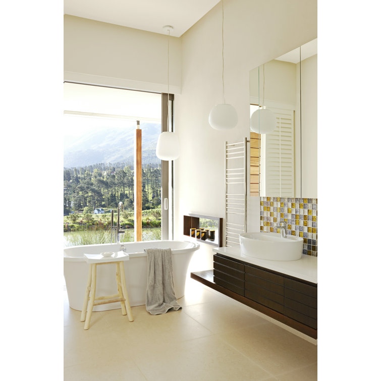 Polished Stainless Steel Electric Towel Warmer with 20 Bars