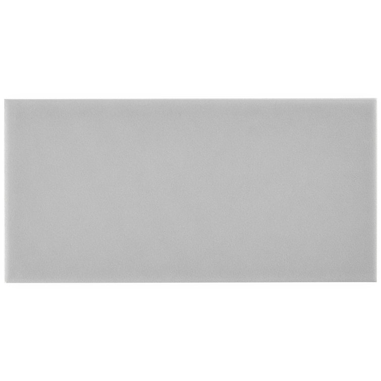 Tarin Gray Matte Ceramic 4" x 8" Subway Tile