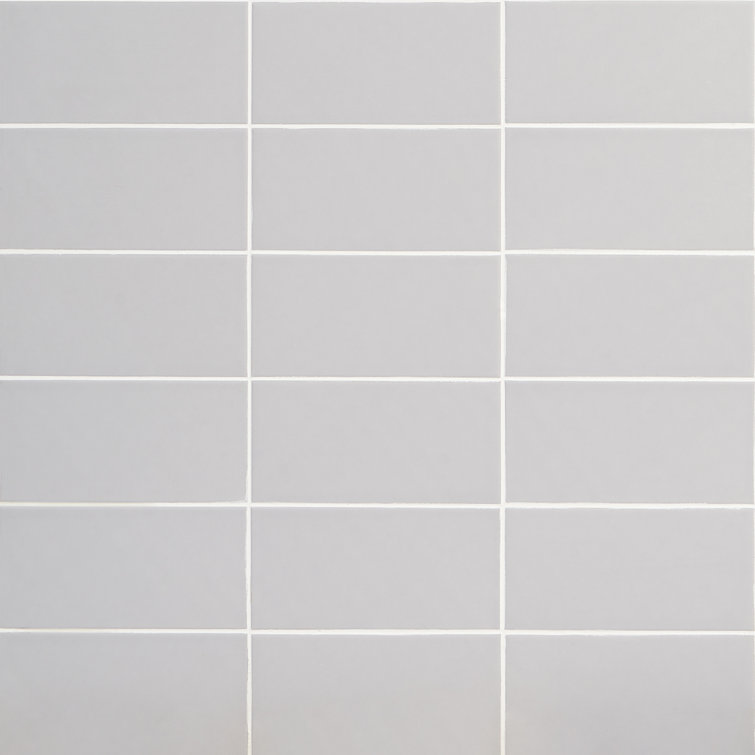 Tarin Gray Matte Ceramic 4" x 8" Subway Tile