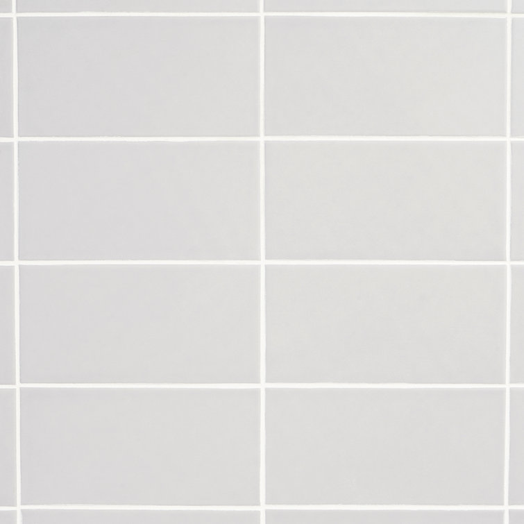 Tarin Gray Matte Ceramic 4" x 8" Subway Tile