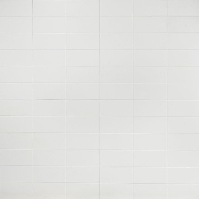 Tarin 4" x 8" White Matte Ceramic Subway Tile