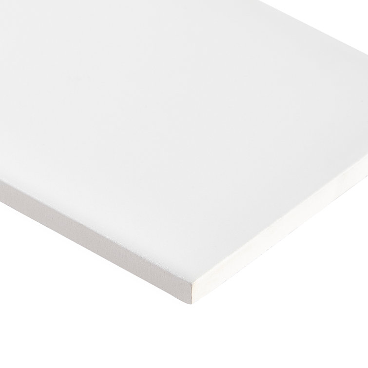 Tarin 4" x 8" White Matte Ceramic Subway Tile
