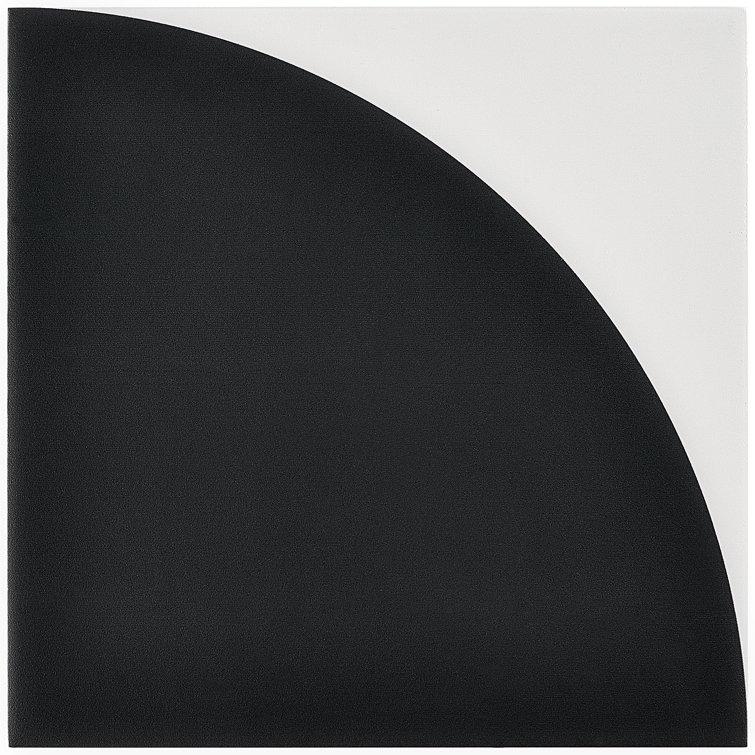 Tarin 8" x 8" Black and White Porcelain Tile