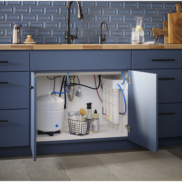 White Reverse Osmosis Under-Sink Water Filtration System