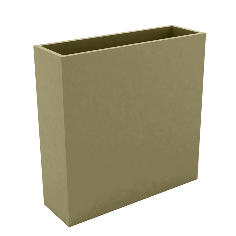Vondom White Matte Wall Resin Pot Planter, 31.5" H