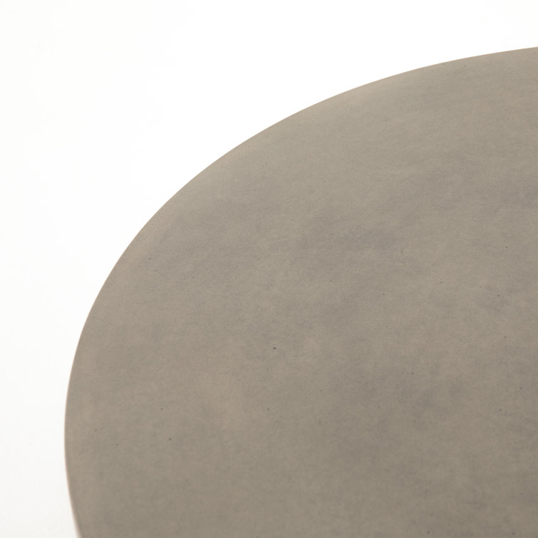 Elemental Gray 40" Round Concrete Coffee Table