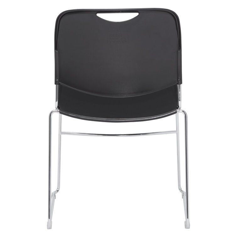Black Metal Stackable Multipurpose Chair