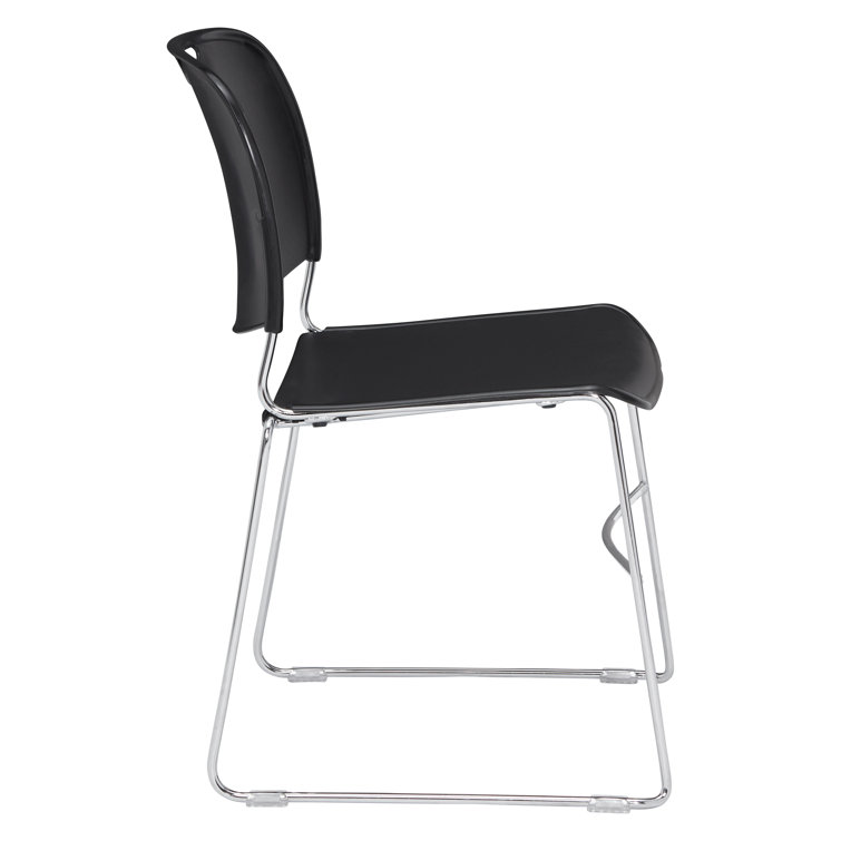 Black Metal Stackable Multipurpose Chair