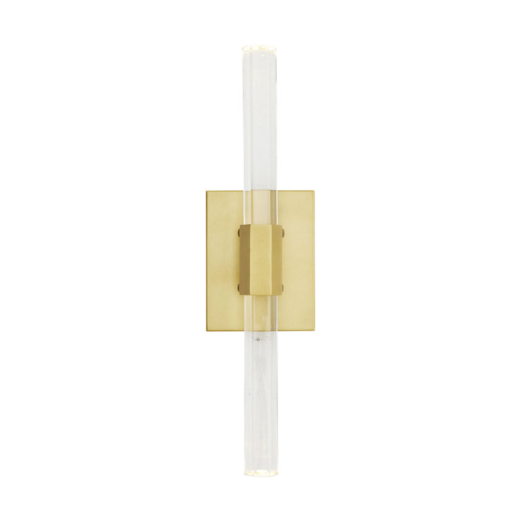 Frazier Antique Brass LED Dimmable Wall Sconce, 18 in