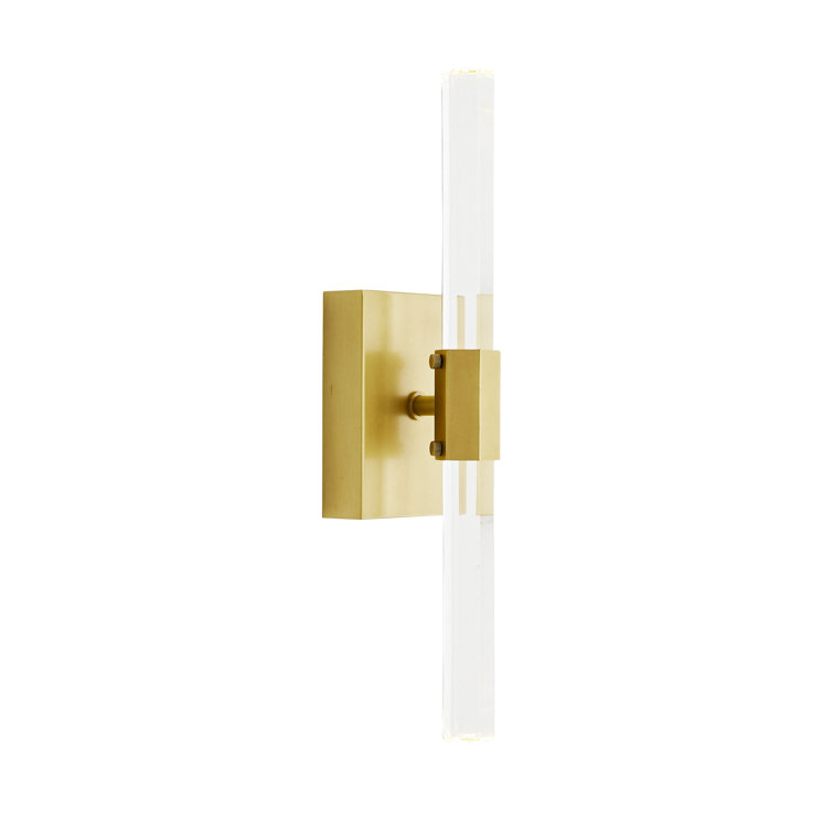 Frazier Antique Brass LED Dimmable Wall Sconce, 18 in