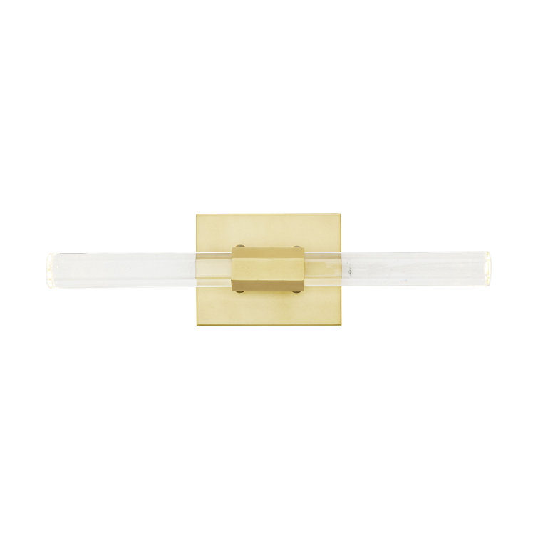 Frazier Antique Brass LED Dimmable Wall Sconce, 18 in