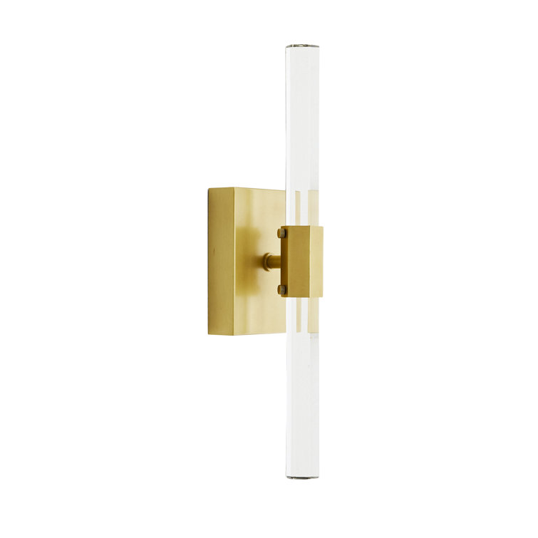 Frazier Antique Brass LED Dimmable Wall Sconce, 18 in