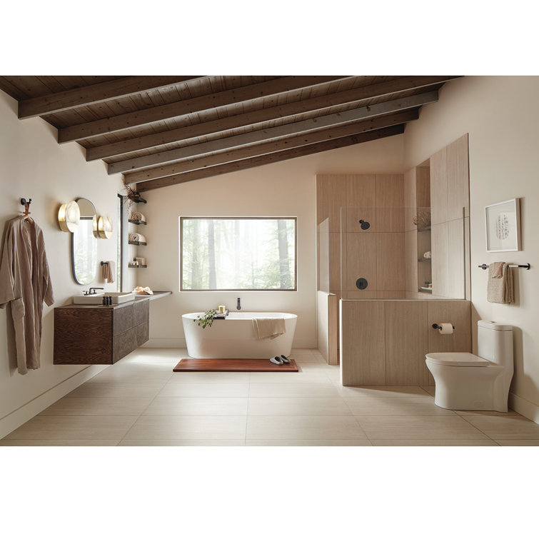 Modern Matte Black Lever Shower Valve Trim Kit with Precision Control