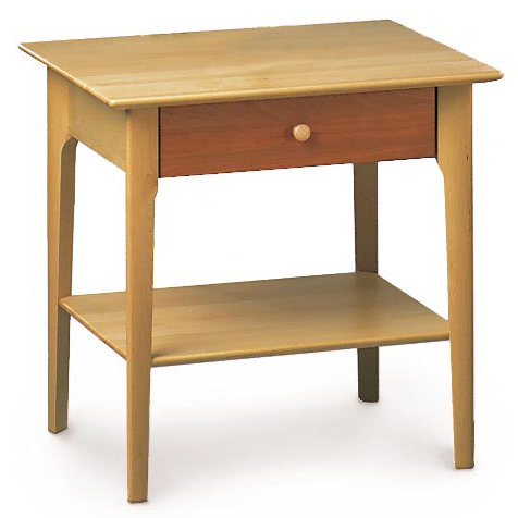 Sarah 24" Maple and Cherry Solid Wood Nightstand
