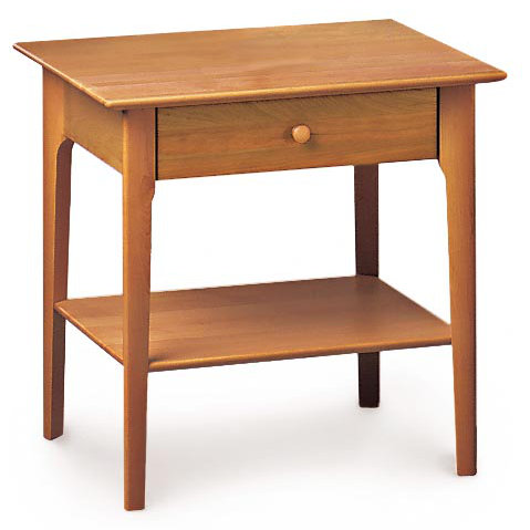 Sarah Solid Wood Nightstand with Maple and Cherry Finish