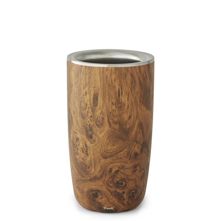 Teakwood Triple-Layered 750ml Stainless Steel Wine Chiller