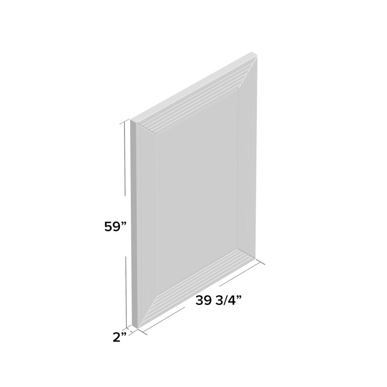 Lenox Rectangular Beveled Wood Mirror 27" x 47"