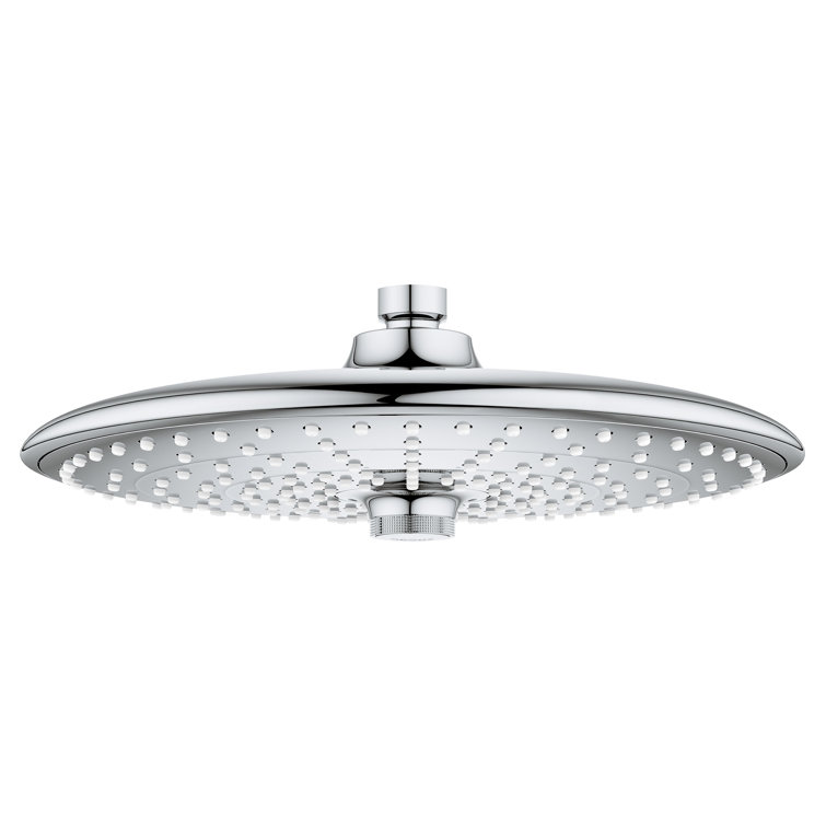 Chrome Dual-Head Adjustable Height Shower System