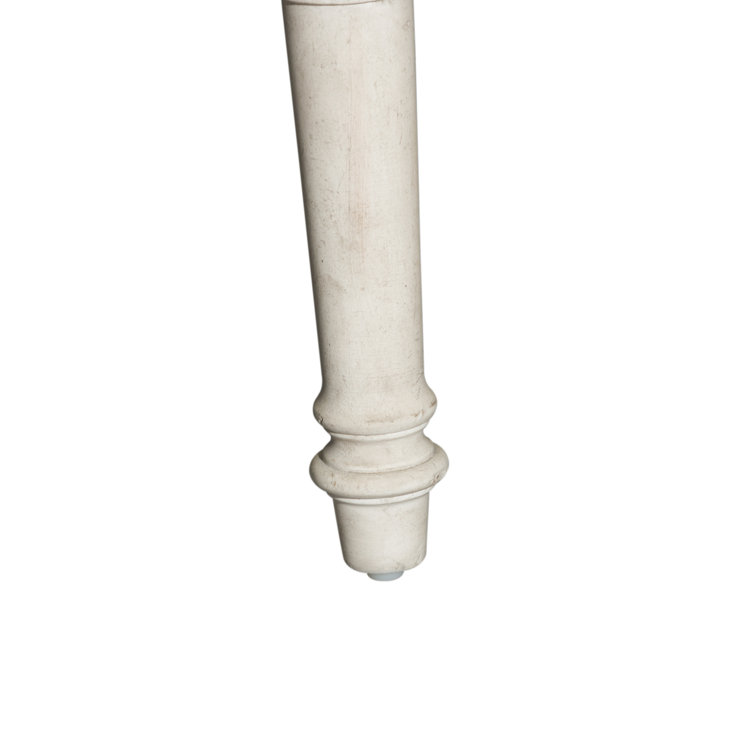 Heartland White Linen Upholstered Ladderback Side Chair