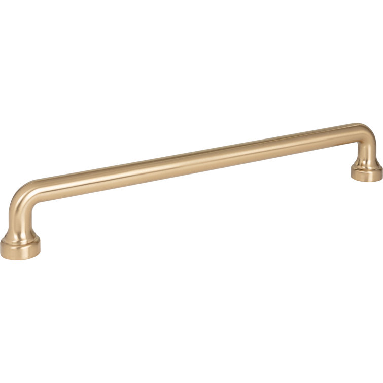 Malin 18" Warm Brass Appliance Handle with Mounting Hardware