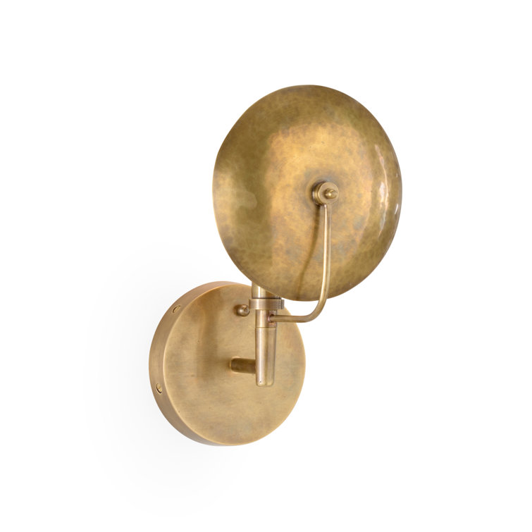 Antique Brass Mid-Century Modern Wall Sconce