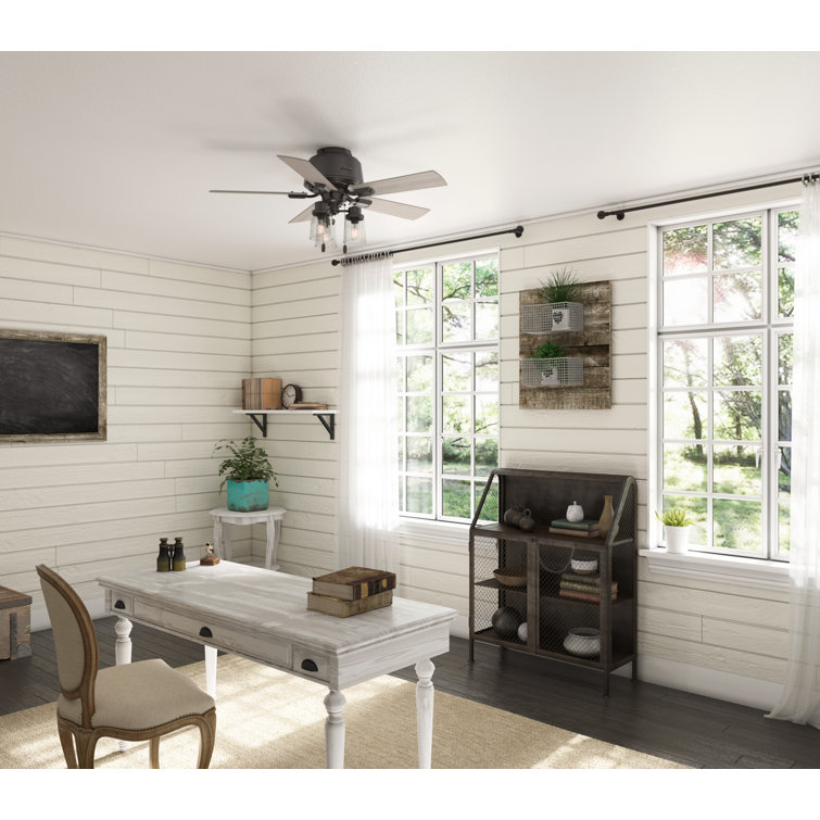 Hartland Noble Bronze 44" LED Ceiling Fan with Chandelier Lighting