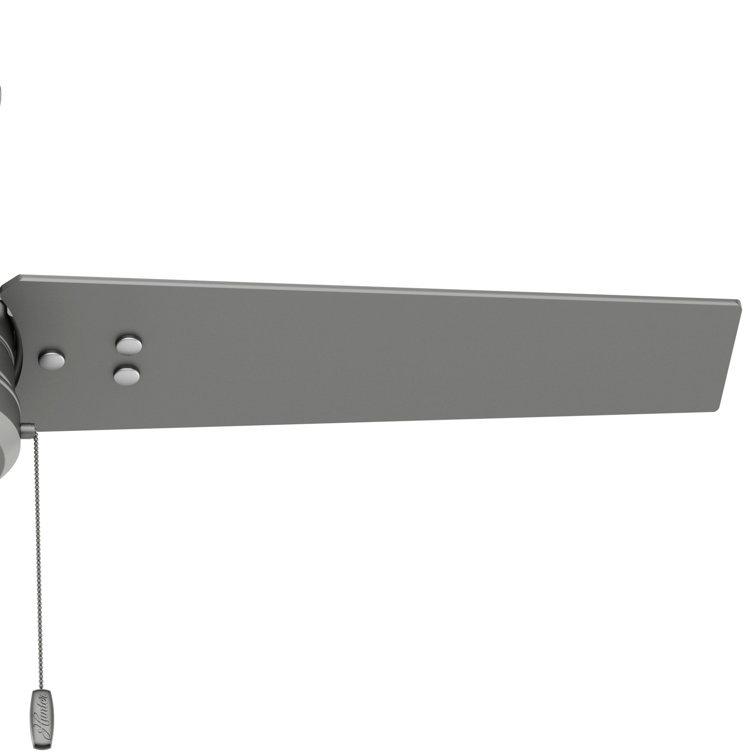 Matte Silver 44" Cassius Modern Industrial Ceiling Fan with WhisperWind Motor