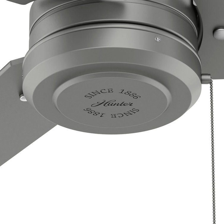 Matte Silver 44" Cassius Modern Industrial Ceiling Fan with WhisperWind Motor