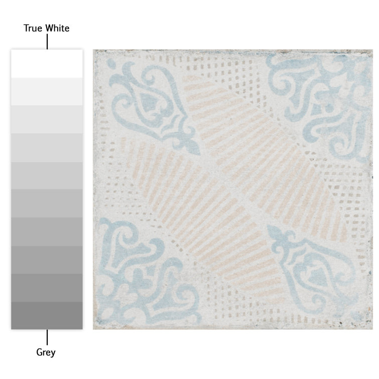 Barcelona Decor Guell 6" Matte Porcelain Vintage Floor & Wall Tile