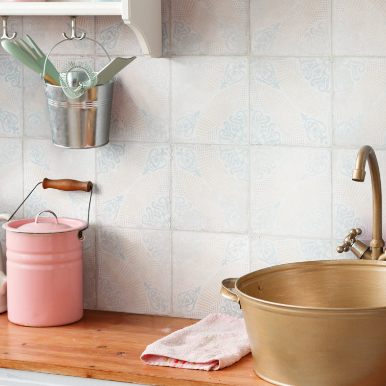 Barcelona Decor Guell 6" Matte Porcelain Vintage Floor & Wall Tile
