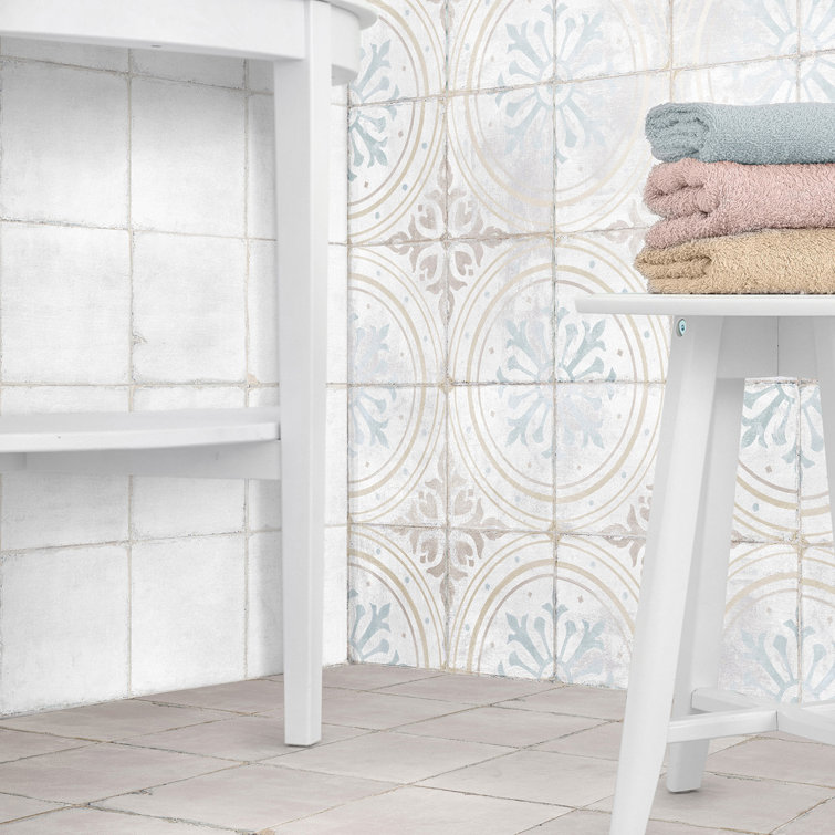 Barcelona White Matte Porcelain 6" x 6" Floor and Wall Tile