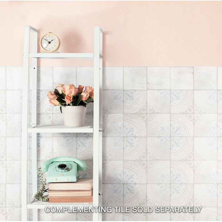 Barcelona White Matte Porcelain 6" x 6" Floor and Wall Tile