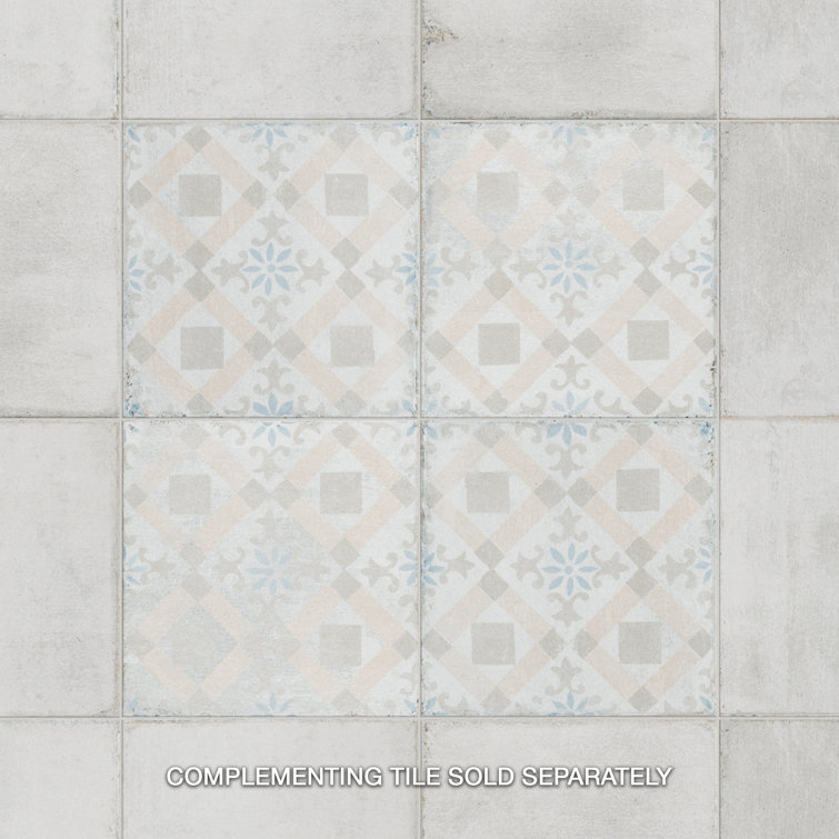 Barcelona White Matte Porcelain 6" x 6" Floor and Wall Tile