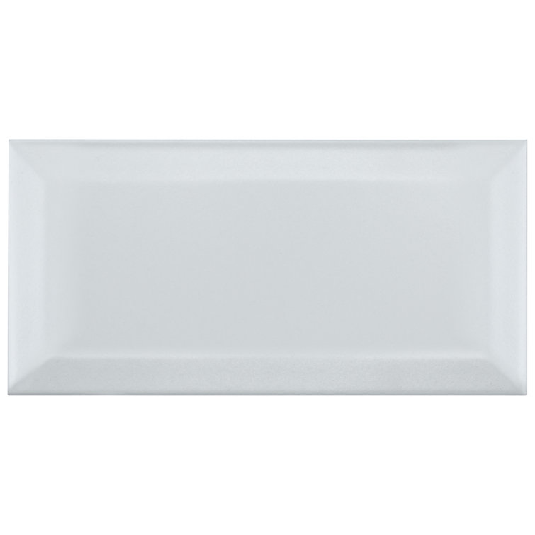 Crown Heights 3" x 6" White Beveled Ceramic Subway Tile