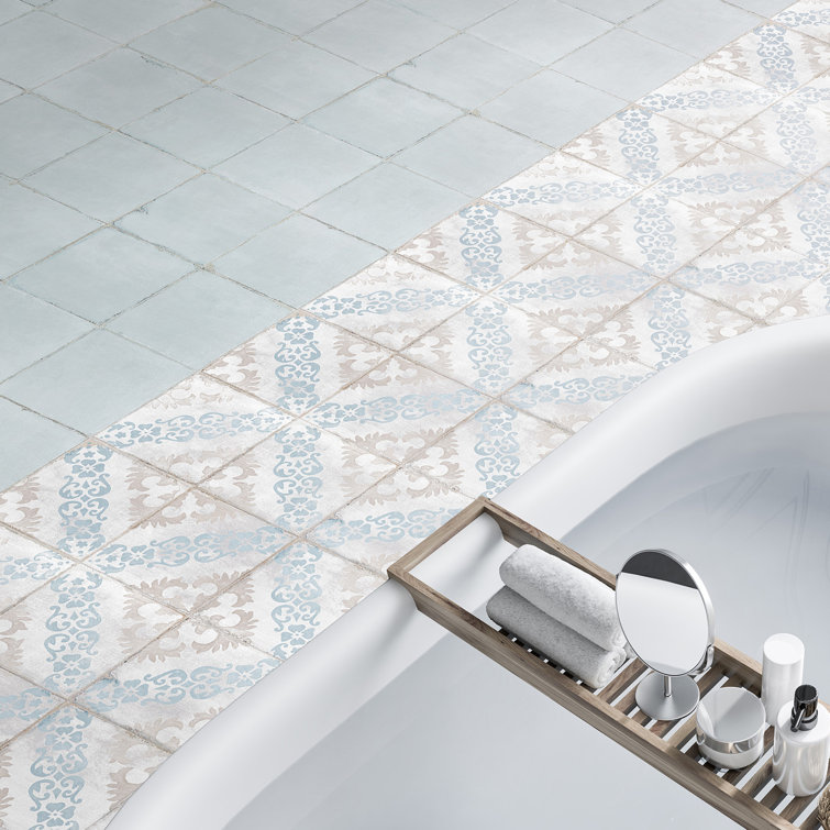 Barcelona Ocean Matte Porcelain 6" x 6" Floor and Wall Tile