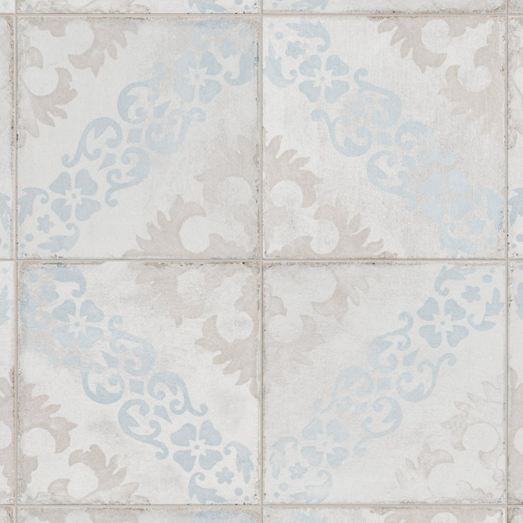 Barcelona 6" x 6" Matte Porcelain Patterned Wall and Floor Tile