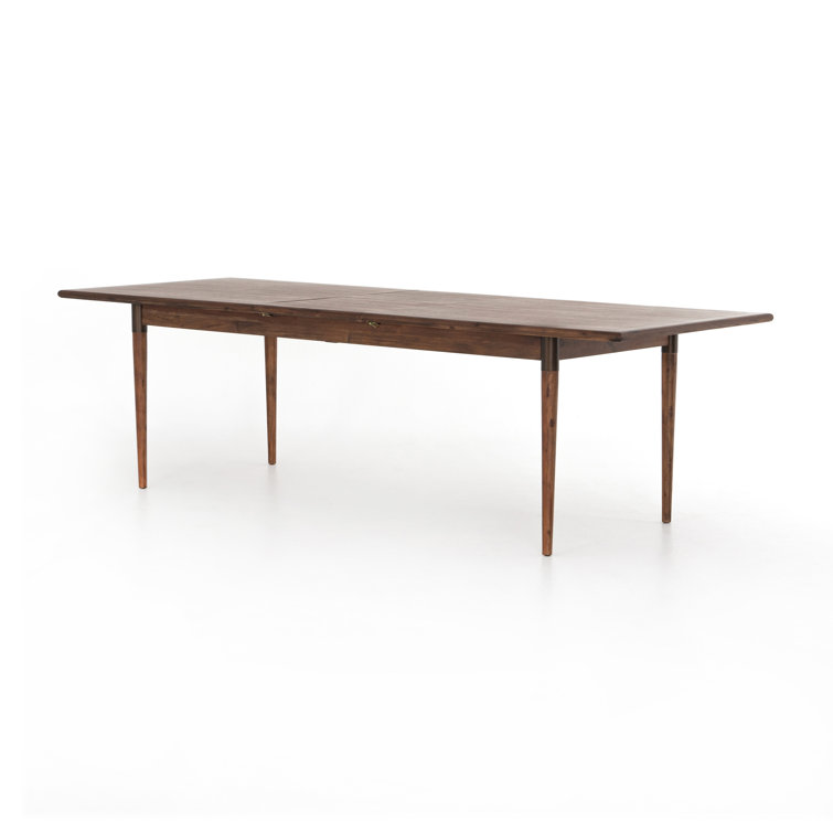 Scandinavian Inspired Extendable Dining Table in Classic Brown